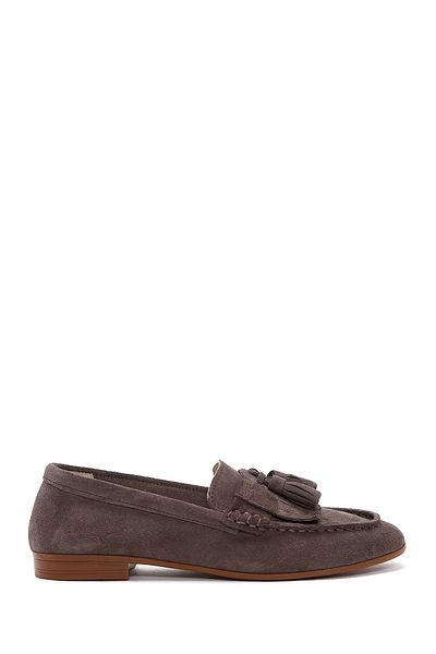Derimod Pantofi de damă din piele de căprioară de nurcă din piele naturală masculină Penny Loafer Pantofi casual de zi cu zi 25sfd350510