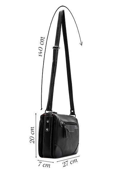 Derimod Women's Black Long Strap Crossbody Bag 25Sbd2103Ft