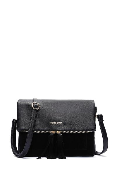 Derimod Women's Black Long Strap Crossbody Bag 25Sbd 210514
