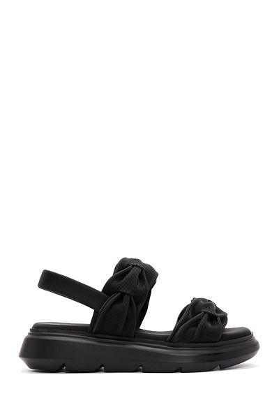 Derimod Women's Black Thick Soled Sandals 25Sfe 485018