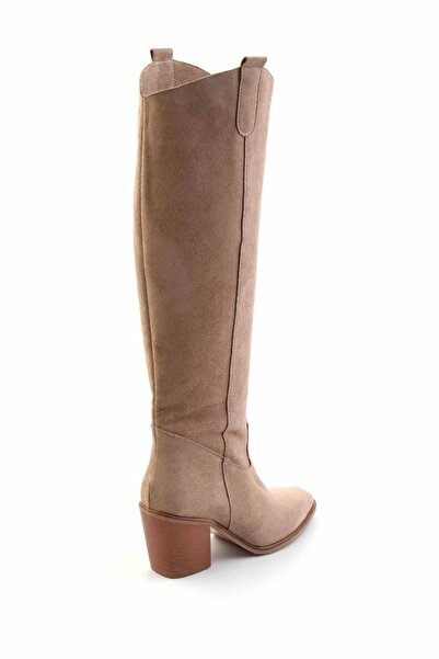 Bambi Vizon Kadın Çizme K03192183502