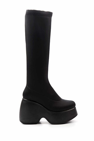 Bambi Black Stretch Women's Boots K03991003117