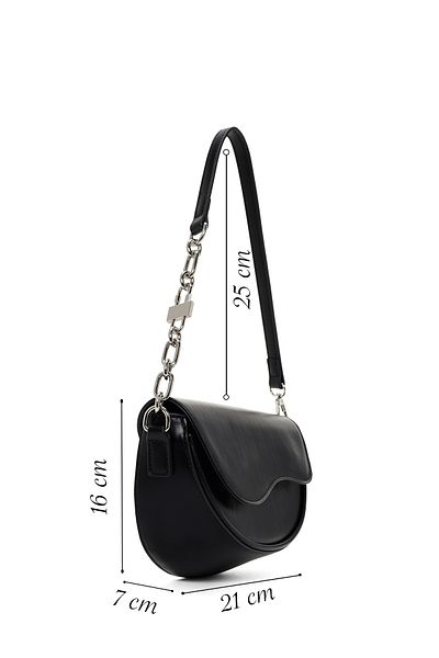 Derimod Women's Black Classic Shoulder Bag 25Sbd 291818