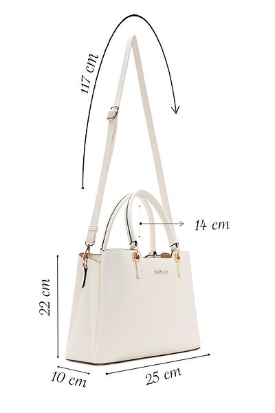 Derimod Women's Ecru Long Strap Shoulder Bag 25Sbd2603Ft