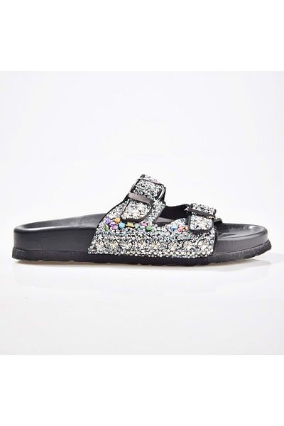 Zeyn 8013 Women's Leather Stone Slippers