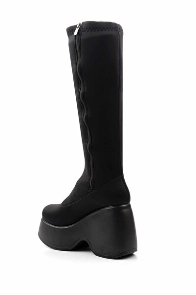 Bambi Black Stretch Women's Boots K03991003117