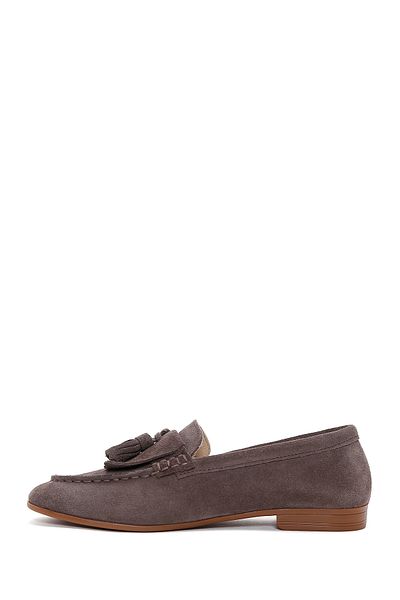 Derimod Pantofi de damă din piele de căprioară de nurcă din piele naturală masculină Penny Loafer Pantofi casual de zi cu zi 25sfd350510
