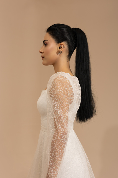 berissima bride Cecilia Gradient Tulle Sweetheart Neck Engagement & Wedding Dress