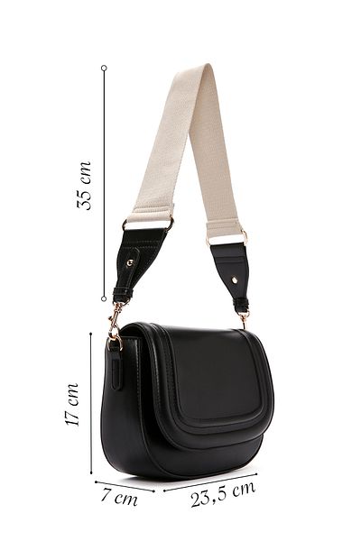 Derimod Women's Black Long Strap Crossbody Bag 25Sbd 291618