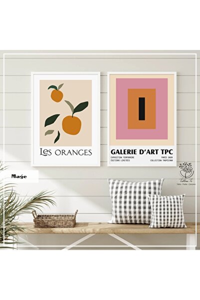 Tablomtr Metal Çerçeveli Gerçek Camlı Tablo MageB 2 liSet