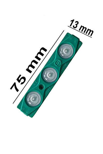 ŞANLED 3 Ledli Parmak Led Modül 1.5w 2835 Smd Mercekli Beyaz,gün Işığı,mavi,kırmızı,yeşil 12v-5 Adettir