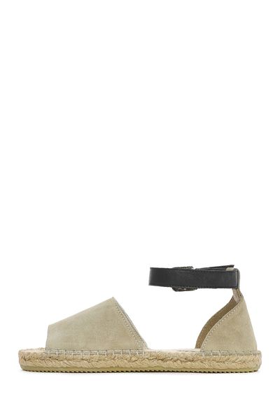 Derimod Women's Beige Ankle Strap Suede Espadrille 25Sfd 206610