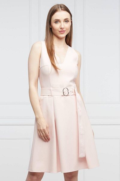 HUGO Belted Women's Dress White