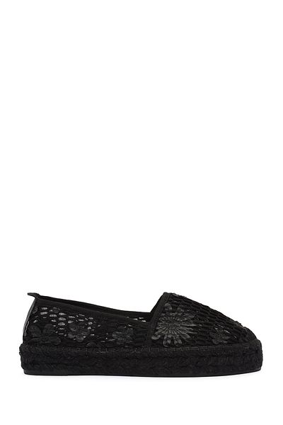 Derimod Women's Black Patterned Espadrille 25Sfd20726F