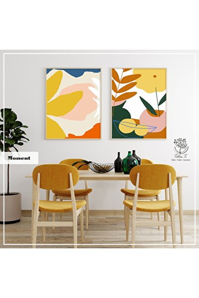 Tablomtr Metal Çerçeveli Gerçek Camlı Tablo Moment 2 liSet
