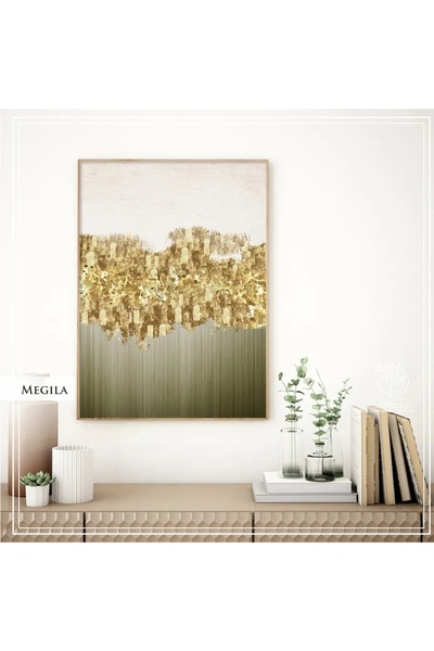 Tablomtr Metal Çerçeveli Gerçek Camlı Tablo Megila TekliSet