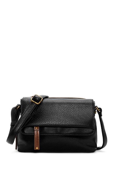 Derimod Women's Black Long Strap Crossbody Bag 25Sbd2430Ft