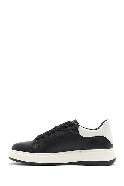 Derimod Men's Black Lace-Up Leather Sneaker 25Sfd691818