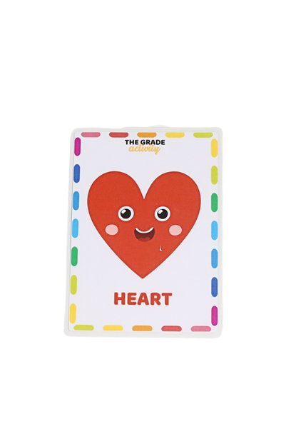 The Grade Activity English Shapes English Educational Set for Kids English Education Set (12 Sheets-A5 Size)