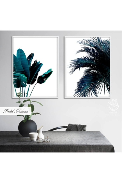 Tablomtr Metal Çerçeveli Gerçek Camlı Tablo Penman 2 Li Set