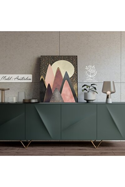 Tablomtr Metal Çerçeveli Gerçek Camlı Tablo Amsterdam 1li Set