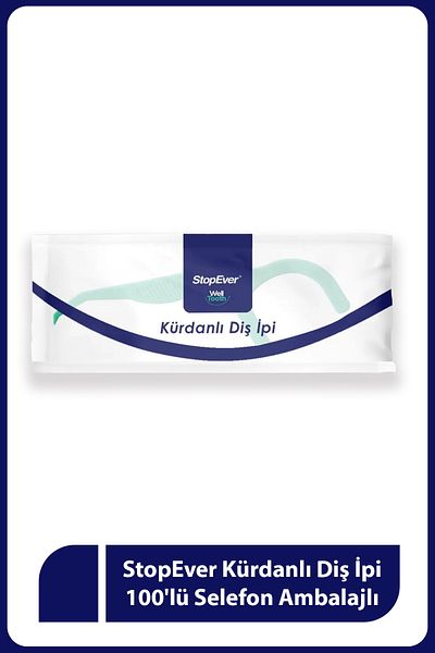 StopEver 100 Cellophones Packed Toothpick Dental Floss