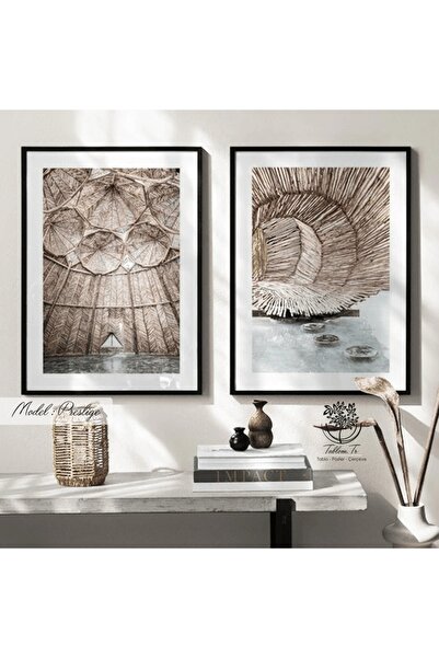 Tablomtr Metal Çerçeveli Gerçek Camlı Tablo Prestige 2 Li Set