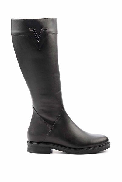 Bambi Siyah Hakiki Deri Kadın Çizme K03531269303