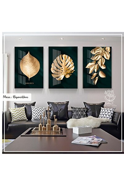 Tablomtr Metal Çerçeveli Gerçek Camlı Tablo Beyondwond 3 Lü Set