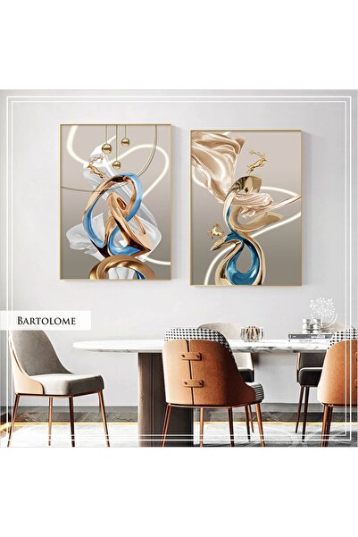 Tablomtr Metal Çerçeveli Gerçek Camlı Tablo Bartolome 2 liSet