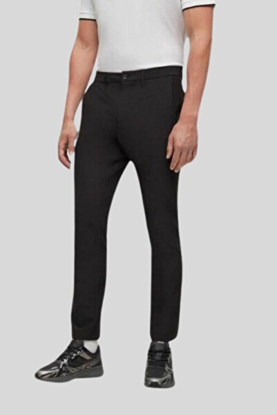 Hugo Boss Slim Fit Streç Chino Erkek Pantolonu Siyah
