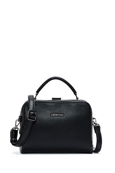 Derimod Women's Black Long Strap Crossbody Bag 25Sbd2413Ft