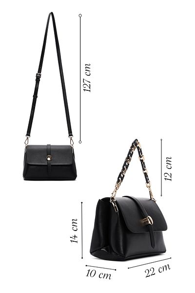 Derimod Women's Black Long Strap Crossbody Bag 25Sbd 280618