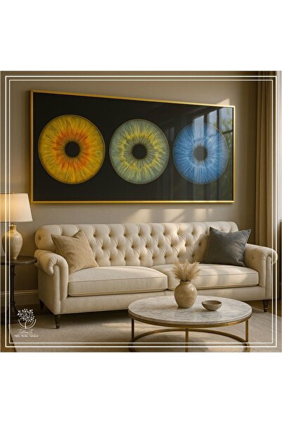 Tablomtr Metal Çerçeveli Camlı Kişiselleştirilebilir tekli Göz Tablosu