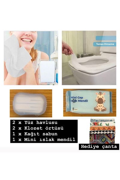 Poros Store Portable Mini Hygiene and Travel Kit, Blue