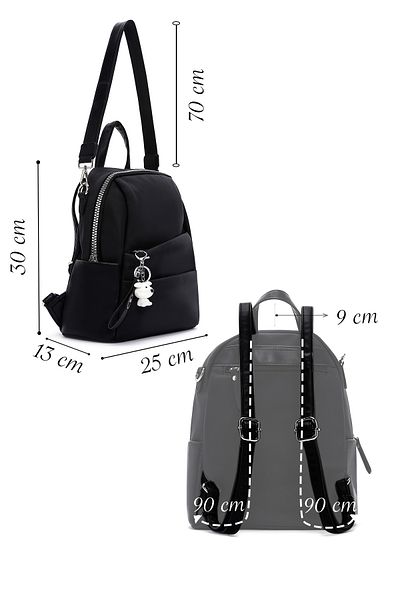 Derimod Women's Black Long Strap Backpack 25Sbd24526F