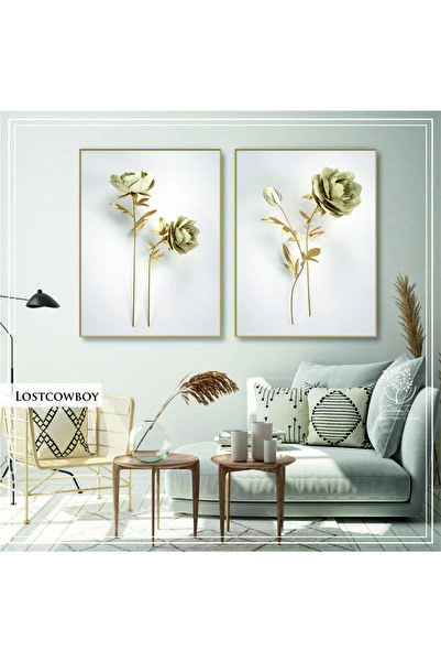 Tablomtr Metal Çerçeveli Gerçek Camlı Tablo Lostcowboy 2 liSet