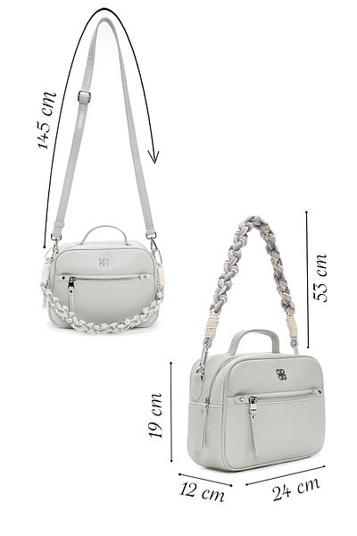 Derimod Women's Gray Long Strap Crossbody Bag 25Sbd2432Ft