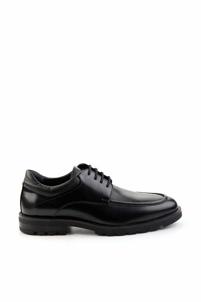 Bambi Black Leather Men's Classic Shoes E01757710514