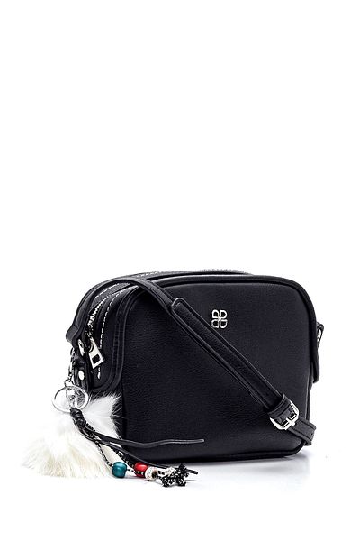 Derimod Women's Black Long Strap Crossbody Bag 25Sbd2407Ft