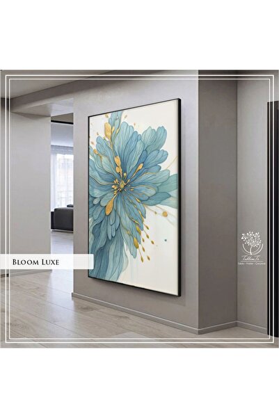Tablomtr Metal Çerçeveli Gerçek Camlı Tekli BloomLuxe Tablosu