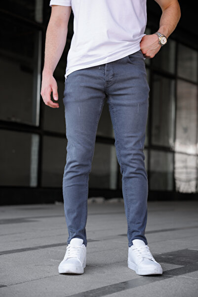 Ser Joven Ανδρικό παντελόνι Smoked εφαρμοστό Laser ελαστικό ύφασμα Jean