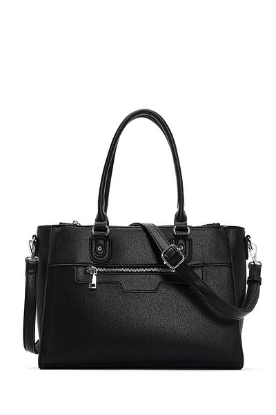 Derimod Women's Black Long Strap Shoulder Bag 25Sbd2829Ft