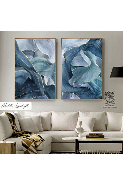 Tablomtr Metal Çerçeveli Gerçek Camlı Tablo Limelight 2 Li Set
