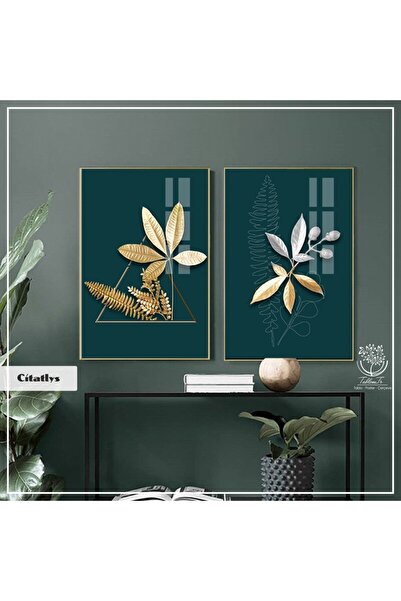 Tablomtr Metal Çerçeveli Gerçek Camlı Tablo Citatlys 2li Set