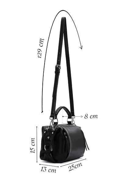 Derimod Women's Black Long Strap Handbag 25Sbd2414Ft