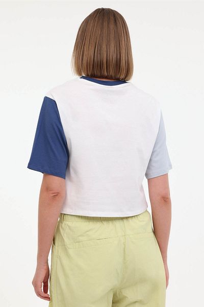 lumberjack Tricou WL ANNABEL 11CK1235 4FX Beyaz Kadın Kısa Kol
