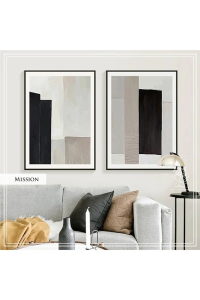 Tablomtr Metal Çerçeveli Gerçek Camlı Tablo MissionS 2 liSet