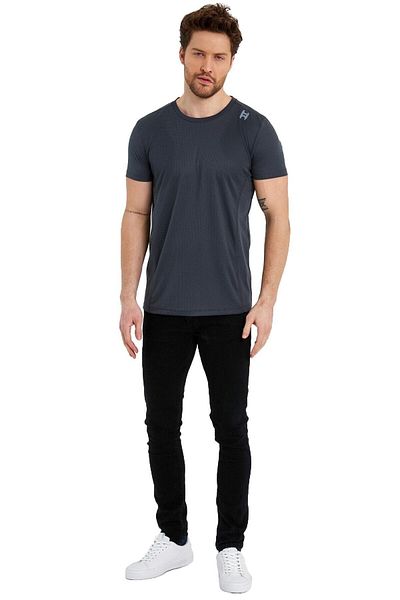 Adams Men's Sports Reflective Printed Polyester T-Shirt