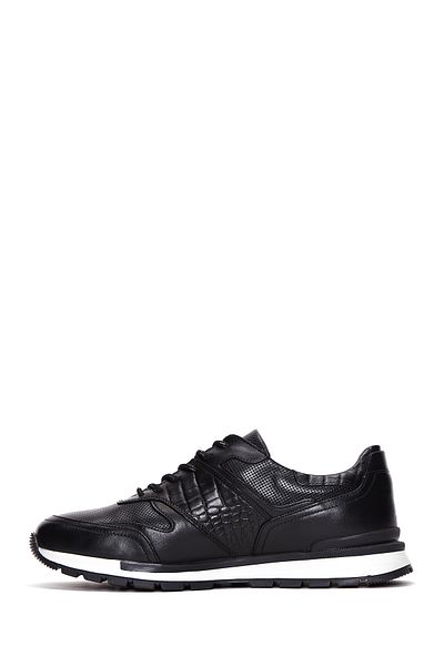 Derimod Men's Black Lace-Up Leather Casual Sneaker 25Sfd 610014